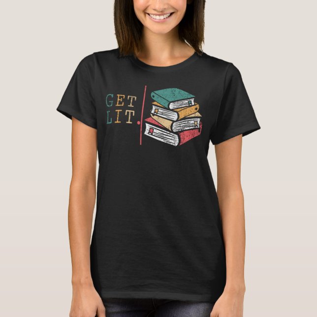 Camiseta Lectores divertidos de libros - recibe libros de l (Anverso)