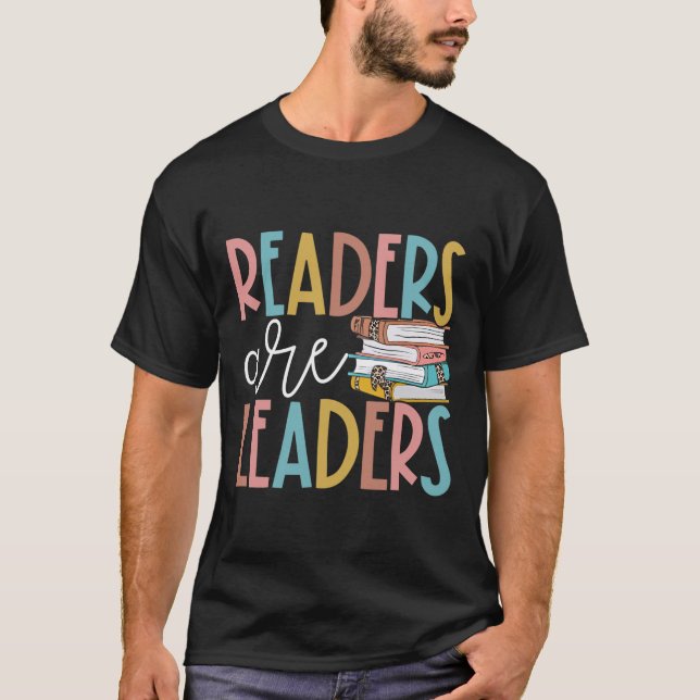 Camiseta Lectores Son Líderes Leyendo Amantes Del Libro Pro (Anverso)