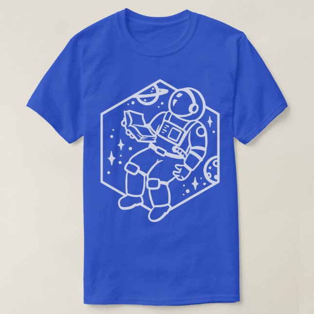 Camiseta Lectura astronauta (Diseño del anverso)