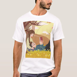 Camiseta Lectura de amor con la naturaleza