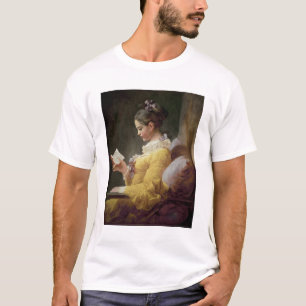 Camiseta Lectura de la chica joven, c.1776