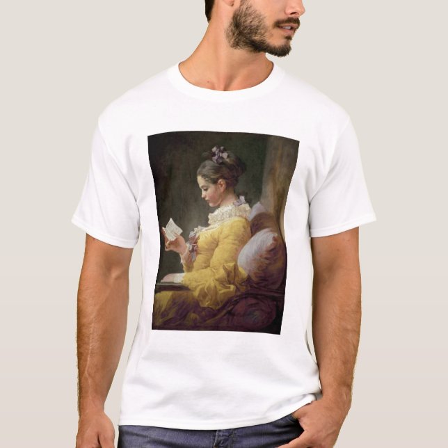 Camiseta Lectura de la chica joven, c.1776 (Anverso)