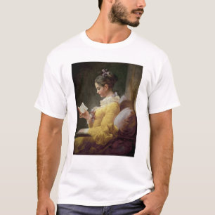 Camiseta Lectura de la chica joven, c.1776