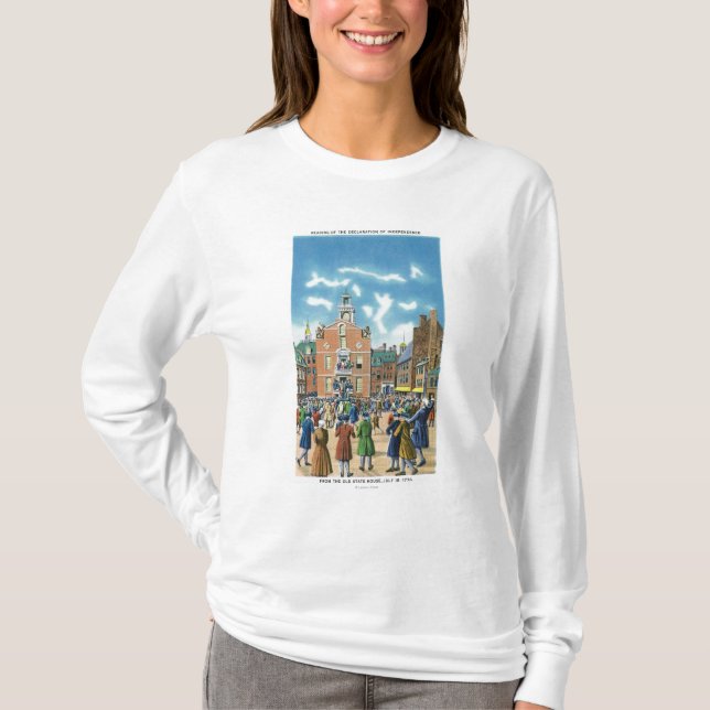 Camiseta Lectura de la Declaración de Independencia (Anverso)