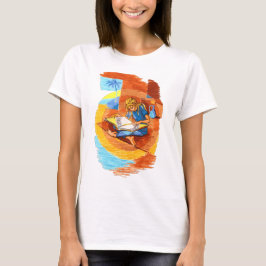 Camiseta Lectura de la mujer artsy