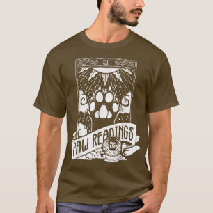 Camiseta Lectura De La Tarjeta Tarot Crescent Moon Y Cat Pa