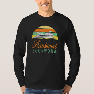 Camiseta Lectura de libro de gusanos de biblioteca