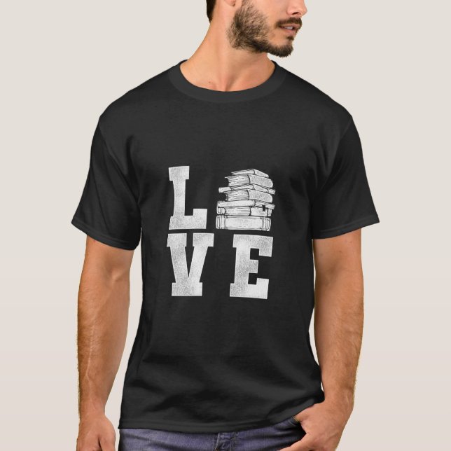 Camiseta Lectura de libros de amor (Anverso)