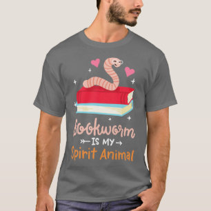 Camiseta Lectura de libros de gusanos de biblioteca