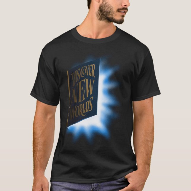 Camiseta Lectura de libros de gusanos de libro de descubrim (Anverso)