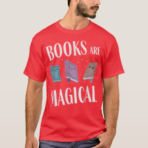 Camiseta Lectura de libros Kawaii Libros Magnífico Amante d