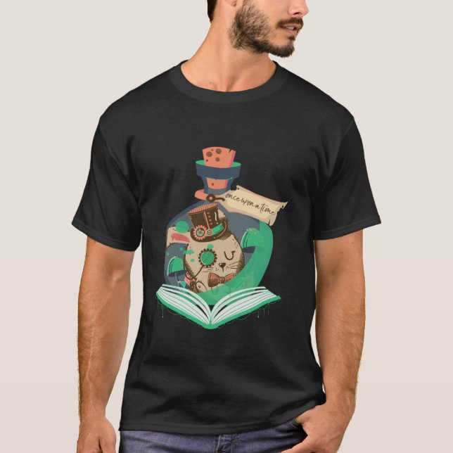 Camiseta Lectura de libros Magica Gráfico Conejo Mágico Ste (Anverso)