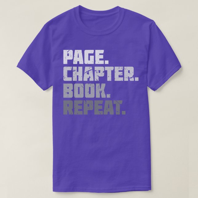 Camiseta Lectura de Lovers de libros de capítulo de páginas (Diseño del anverso)