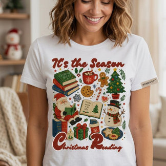 Camiseta Lectura de Navidad Vintage