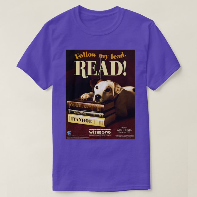 Camiseta LECTURA de perro de huesos huecos  (Diseño del anverso)