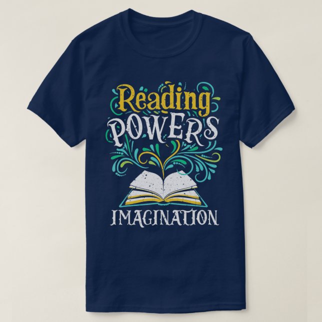 Camiseta Lectura de Poderes Libros de Imaginación Lecturas  (Diseño del anverso)