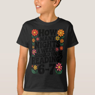 Camiseta Lectura Divertida 6 7 Seis Siete Meme Libro Englie