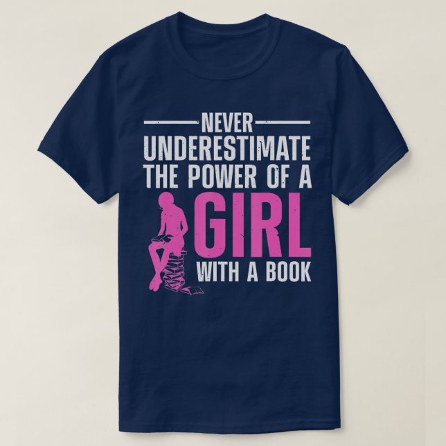 Camiseta Lectura divertida para Chicas Bookworm Novel Book (Diseño del anverso)