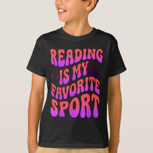 Camiseta Lectura genial es deporte favorito libro divertido