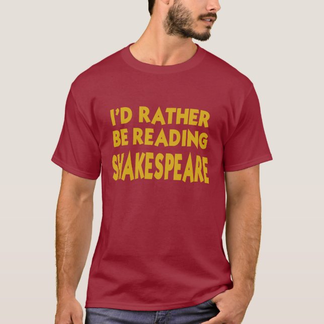 Camiseta Lectura Shakespeare (Anverso)
