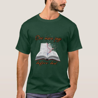Camiseta Lectura: Una página más antes de la cama.