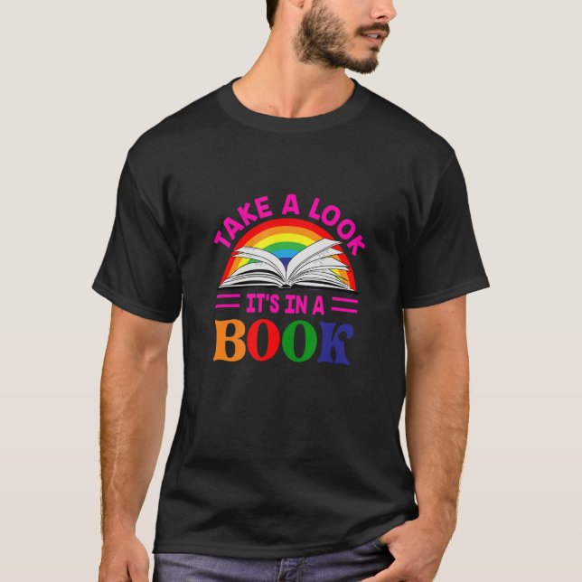 Camiseta Lecturas de librería: Echa un vistazo a un libro (Anverso)