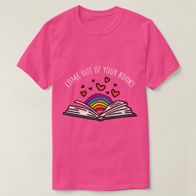 Camiseta Lecturas de libros para los amantes del orgullo LG (Diseño del anverso)