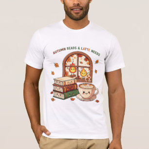 Camiseta Lecturas de Otoño y Necesidades de Latte Libros Ka
