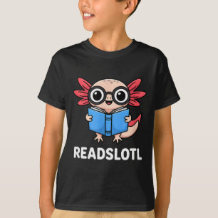 Camiseta Lecturas divertidas ajolote axolotl gafas de dibuj