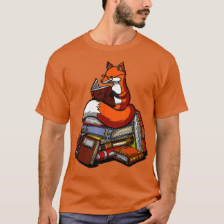 Camiseta Lecturas en libros de Fox de mujeres bibliotecaria