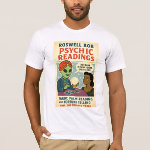 Camiseta Lecturas psíquicas Brunette Mujer Roswell Aliens