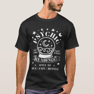 Camiseta Lecturas psíquicas Tarot Tarjetas Crystal Ball For