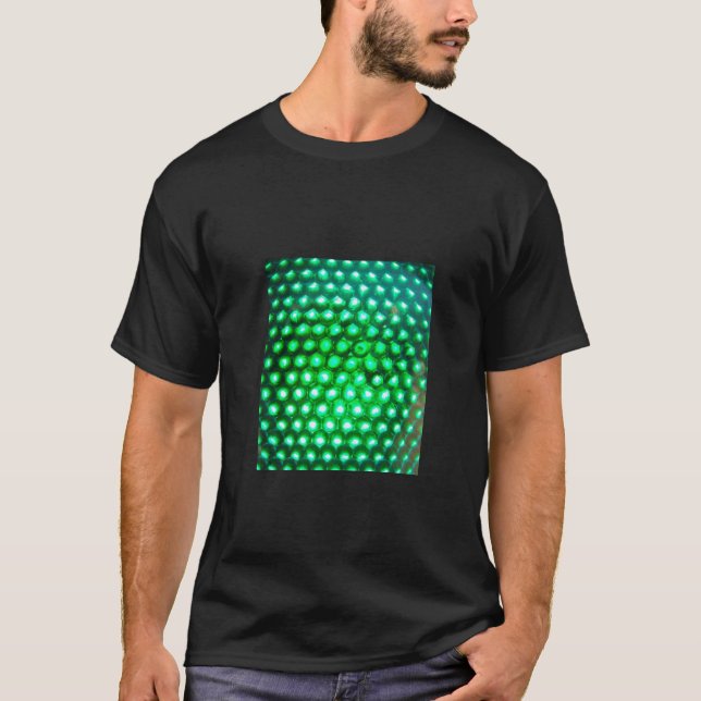 Camiseta LED-verde-luces948 DISCO BALL VERDE NEON LUCES F (Anverso)