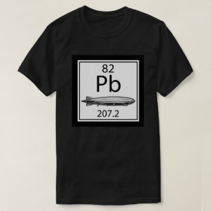 Camiseta Led Zeppelin Tabla Periódica Número Atómico Led