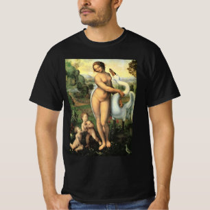 Camiseta Leda de Leonardo da Vinci y el cisne