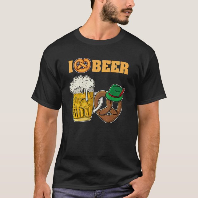 Camiseta Lederhosen Dirndl Beer Beer Mug Volksfest Bavaria (Anverso)