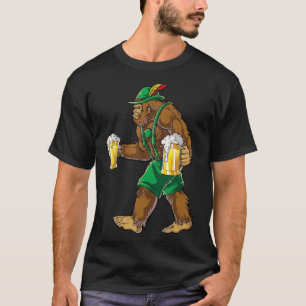 Camiseta Lederhosen Oktoberfest Hombres Protesta Cerveza