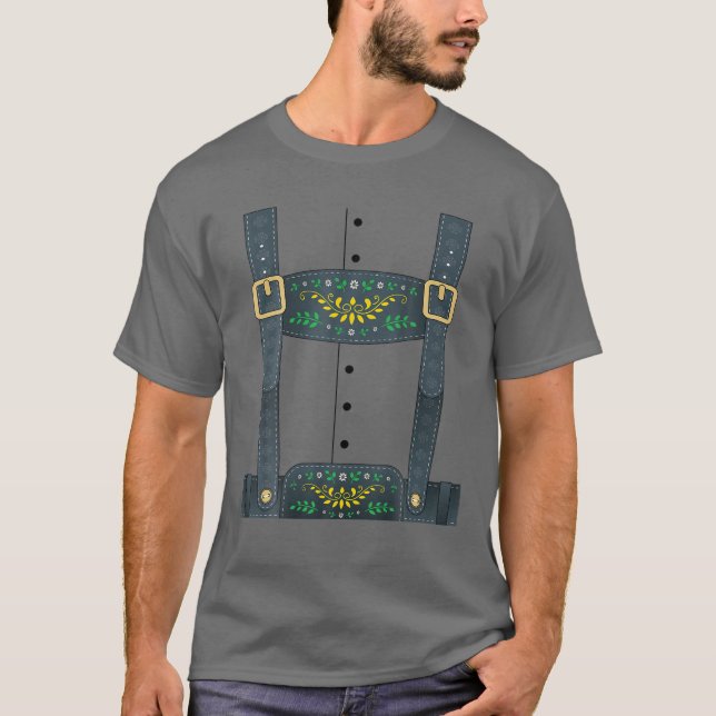 Camiseta Lederhosen Oktoberfest O Disfraz De Halloween (Anverso)