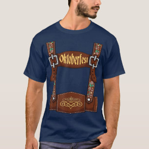 Camiseta Lederhosen Suspenders Oktoberfest Bavarian Munich