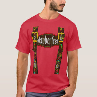 Camiseta Lederhosen Suspenders Oktoberfest Bavarian Munich