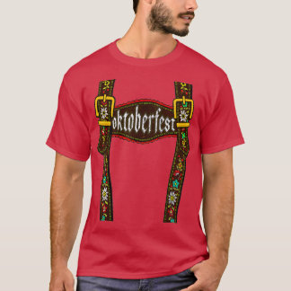 Camiseta Lederhosen Suspenders Oktoberfest Bavarian Munich
