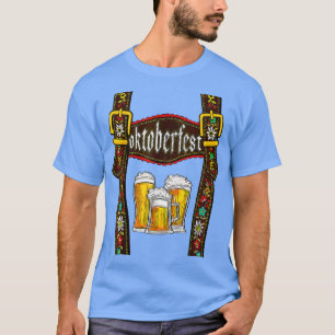 Camiseta Lederhosen Suspenders Oktoberfest Bavarian Munich
