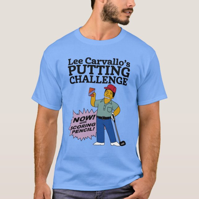 Camiseta Lee Carvallos Putting Challenge funny family vinta (Anverso)