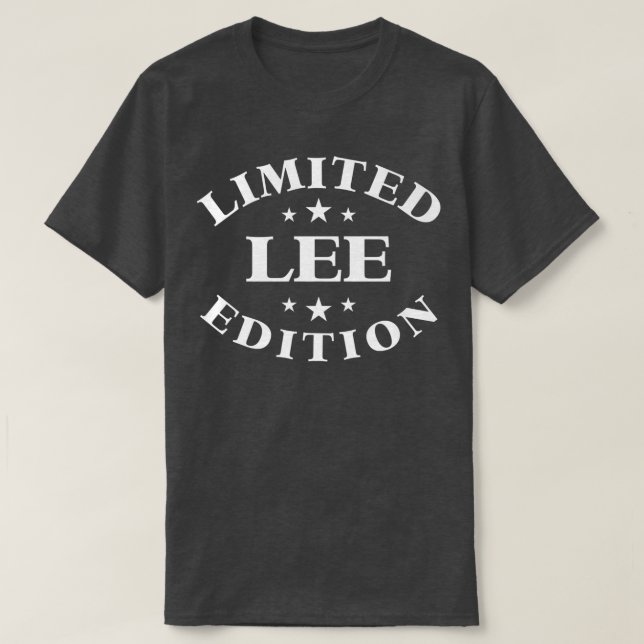 Camiseta Lee Limited EditionFunny Personalized Lee  (Diseño del anverso)