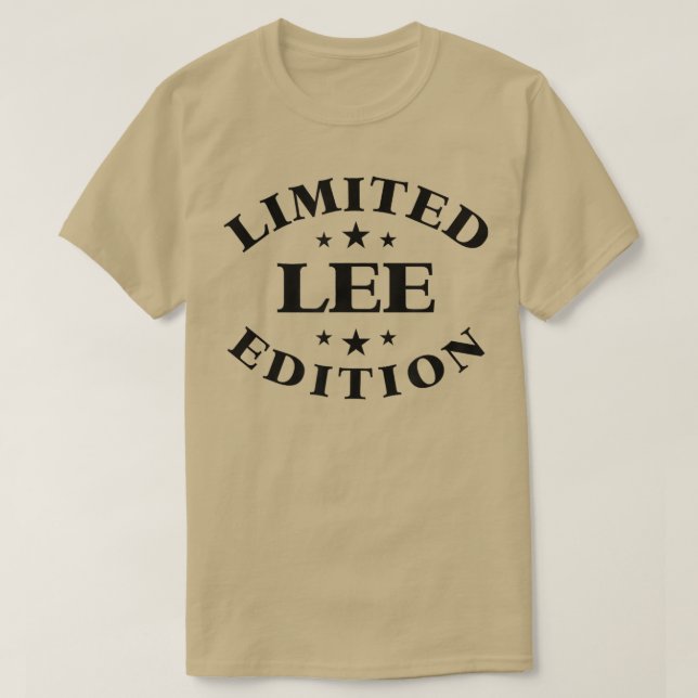 Camiseta Lee Limited EditionFunny Personalized Lee T-Shirt (Diseño del anverso)