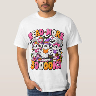 Camiseta Lee Más Libritos Fantasma de Halloween Diseño de L