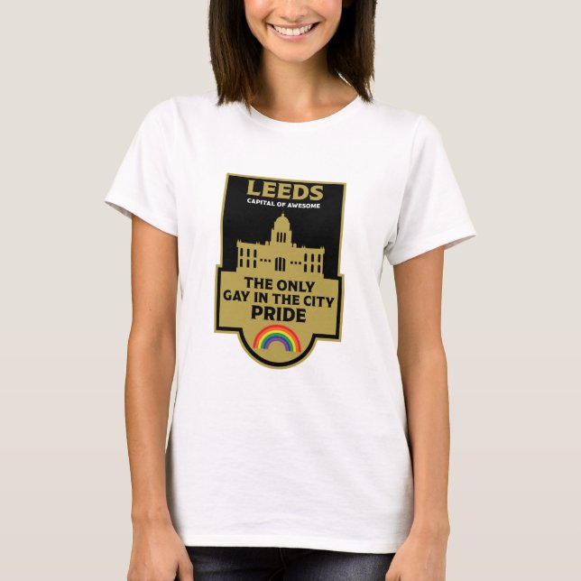 Camiseta Leeds Gay Pride - Leeds England LGBT - (Anverso)