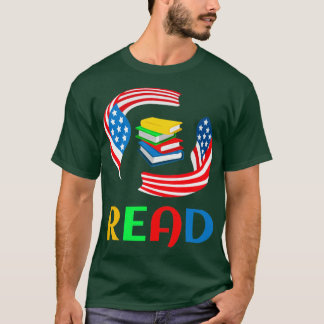 Camiseta Leer a través de Estados Unidos
