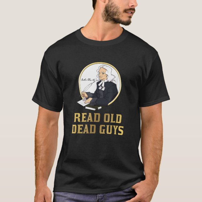 Camiseta Leer a viejos muertos graciosos gusanos de bibliot (Anverso)