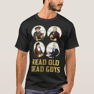 Camiseta Leer a viejos muertos graciosos Spurgeon Calvin Lu